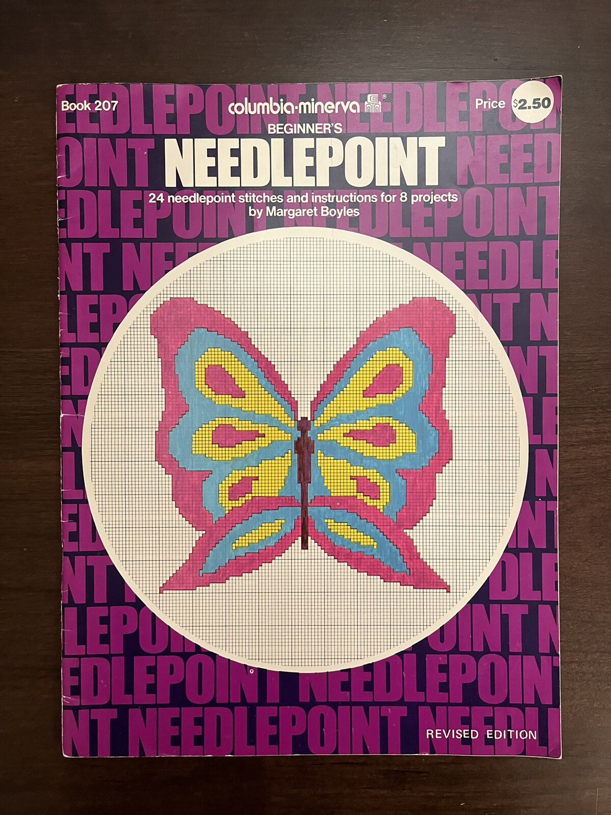 Beginners Needlepoint Columbia Minerva Book 207 Boyles Revised Butterfly Floral