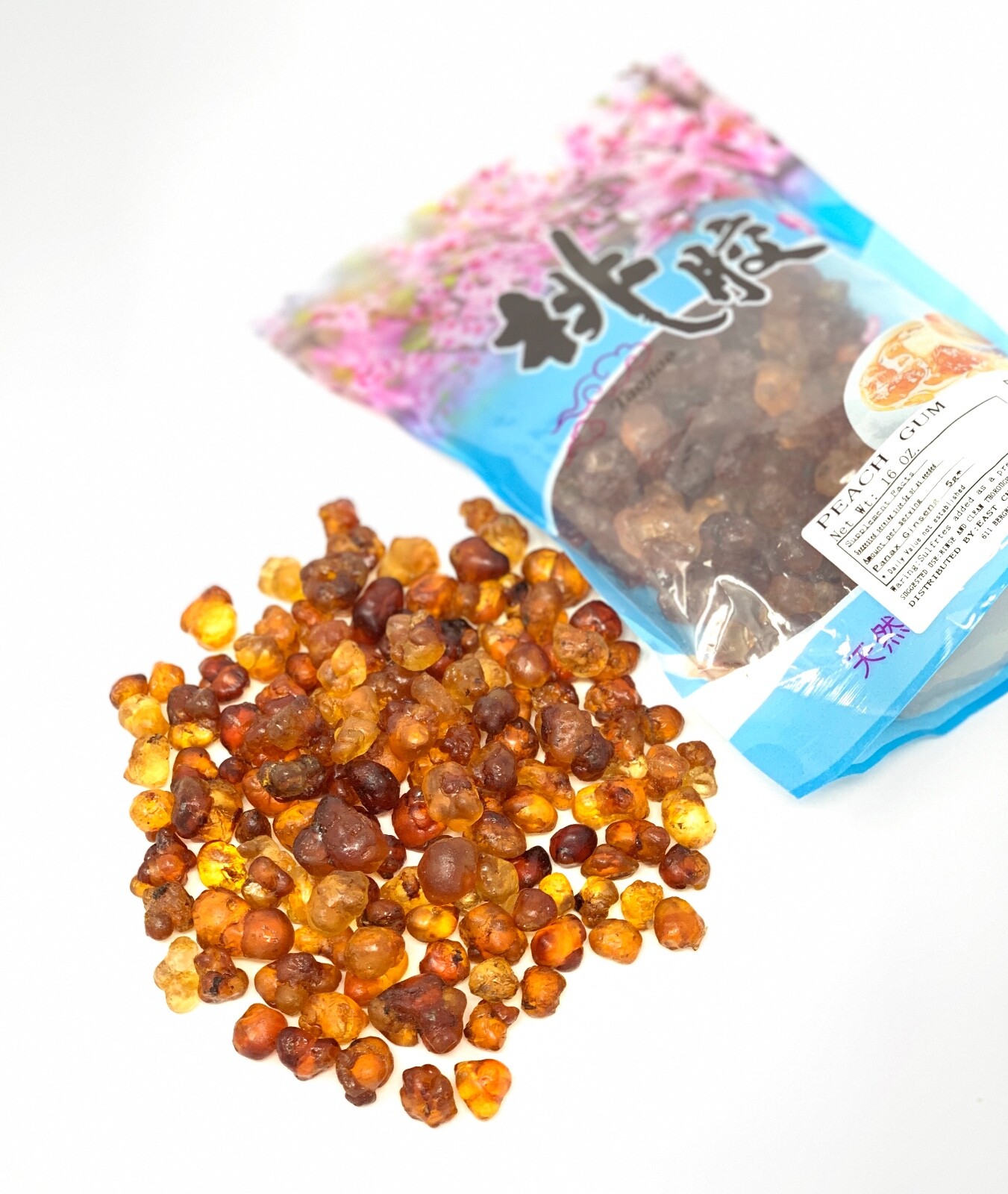 2x16oz  Natural Wild Tao Jiao Peach Gum Jelly For Skin Health 桃胶