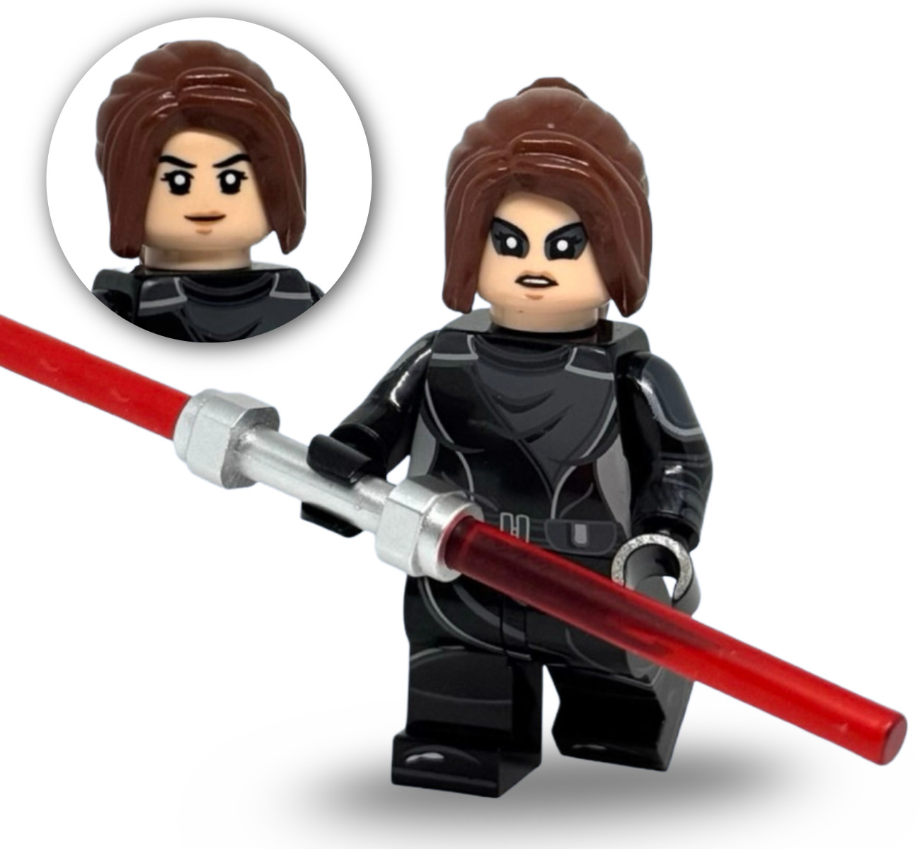 Bastila Shan custom minifigure - Dark star wars lego KOTOR