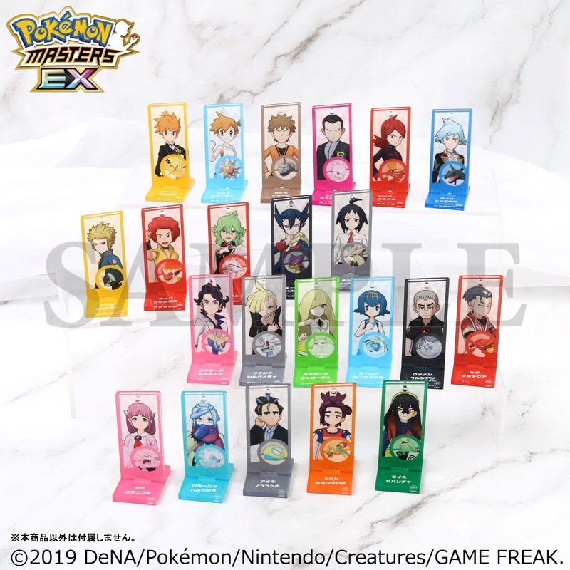 Pokemon Masters EX Team Formation Acrylic Stand Keychain Japan Animate
