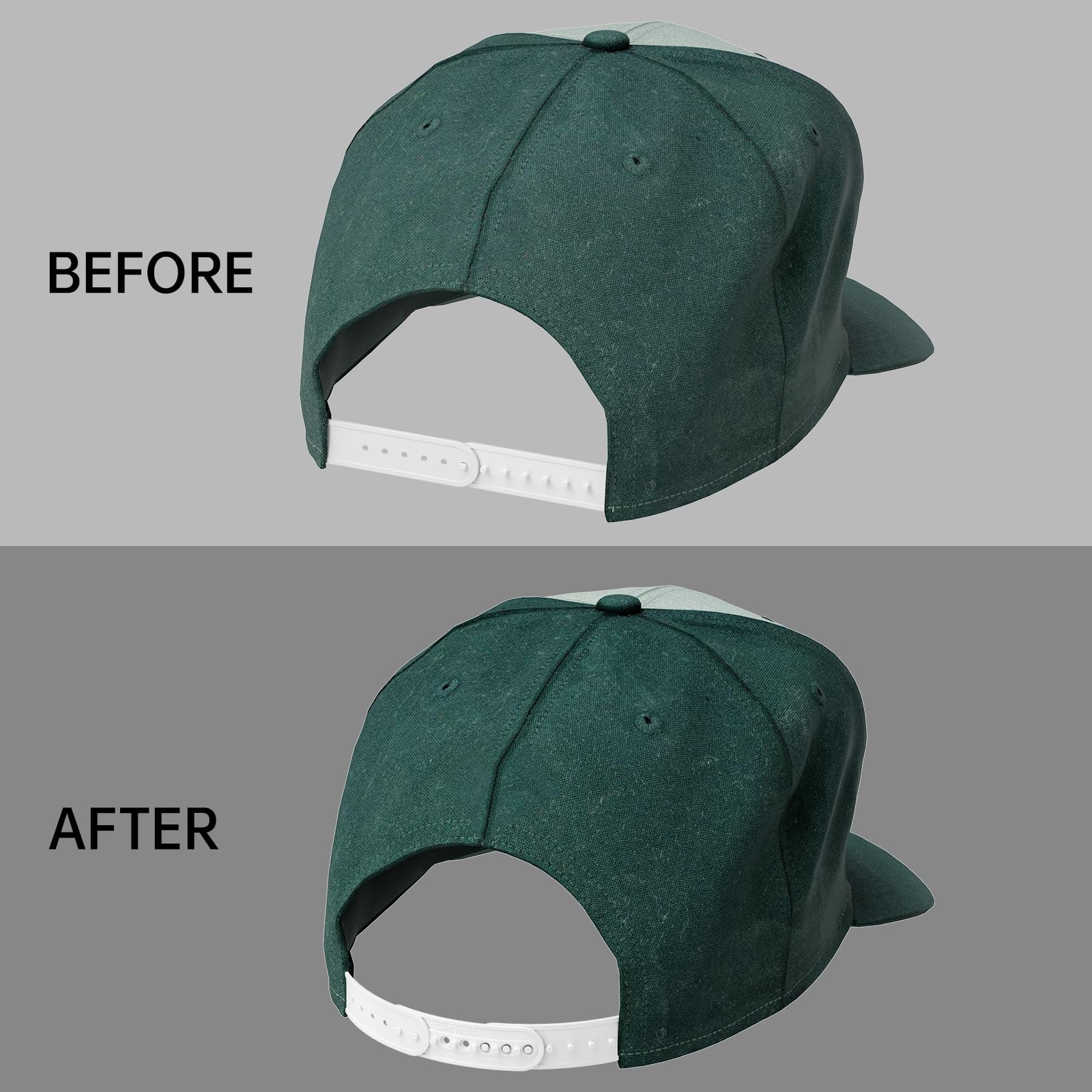 10 Pack Hat Size Extenders â€“ Adjustable Half-Size Fit for Fitted Black&White