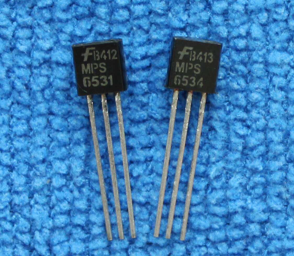 10pairs or 20pcs MPS6531/MPS6534 MPS-6531/MPS-6534 6531/6534 TO-92 Transistor
