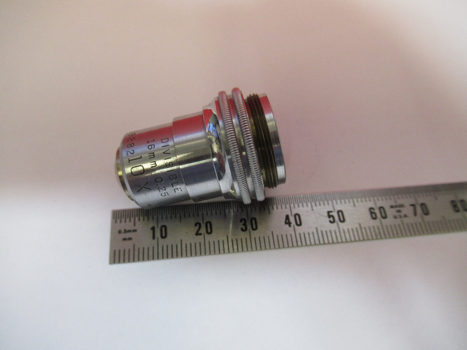 OBJECTIVE BAUSCH LOMB 10X LENS OPTICS MICROSCOPE PART AS PICTURED S3-B-23