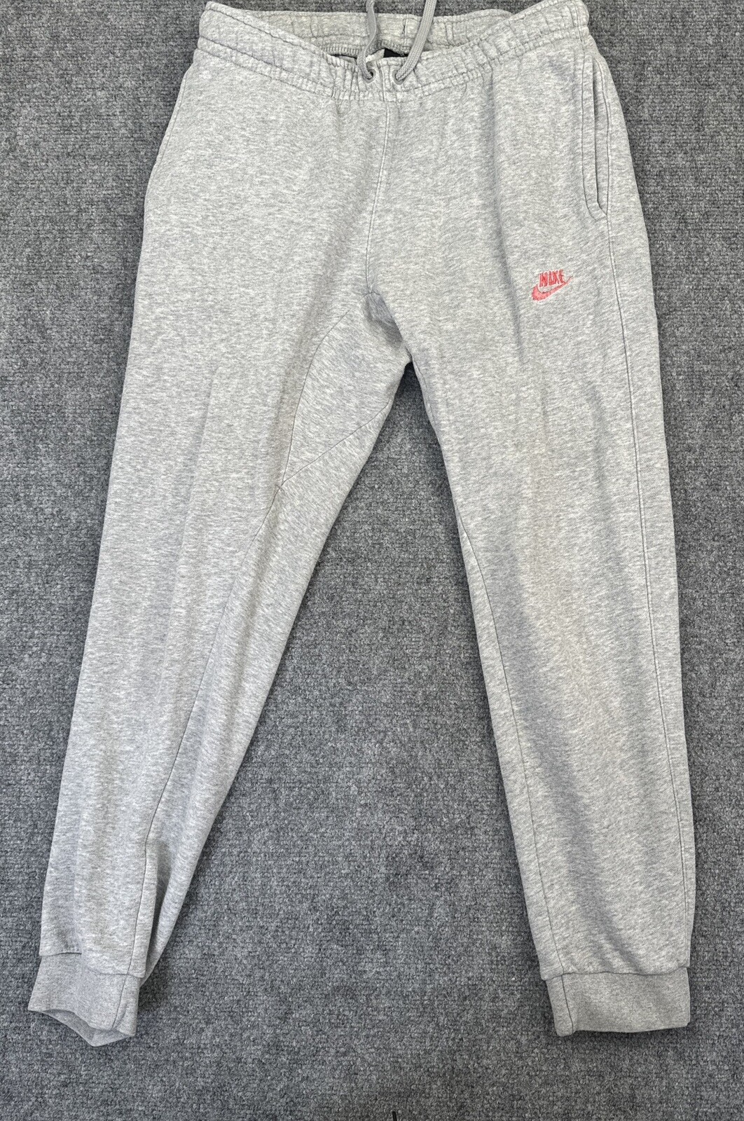 Nike Joggers Adult S Gray Rear Pocket Cotton Blend Exercise workout comfort