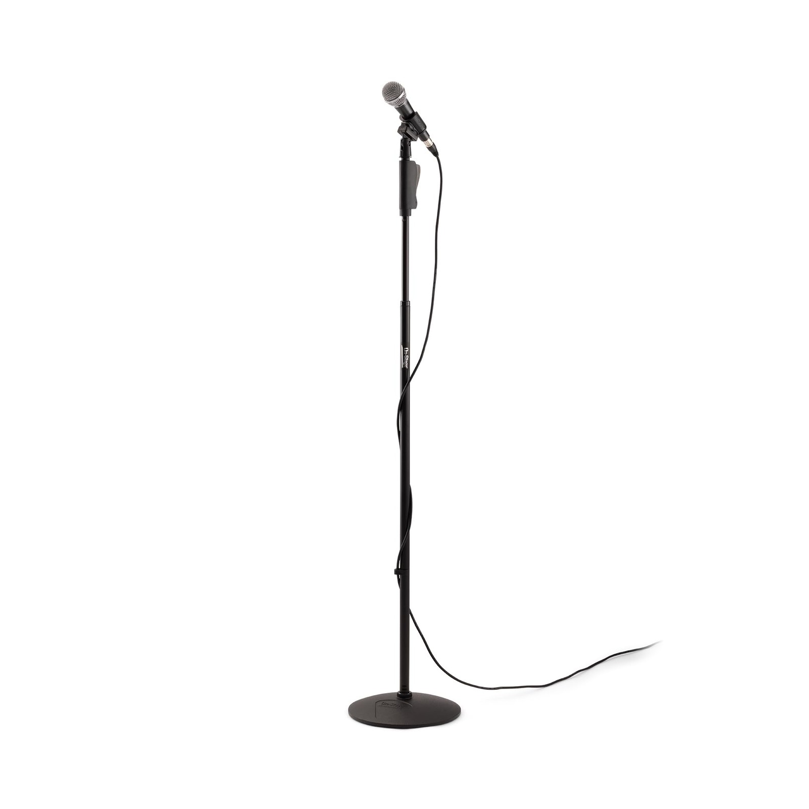 On-Stage Production-Grade MS9510 One-Handed Mic Stand with Round Base (For Vocal