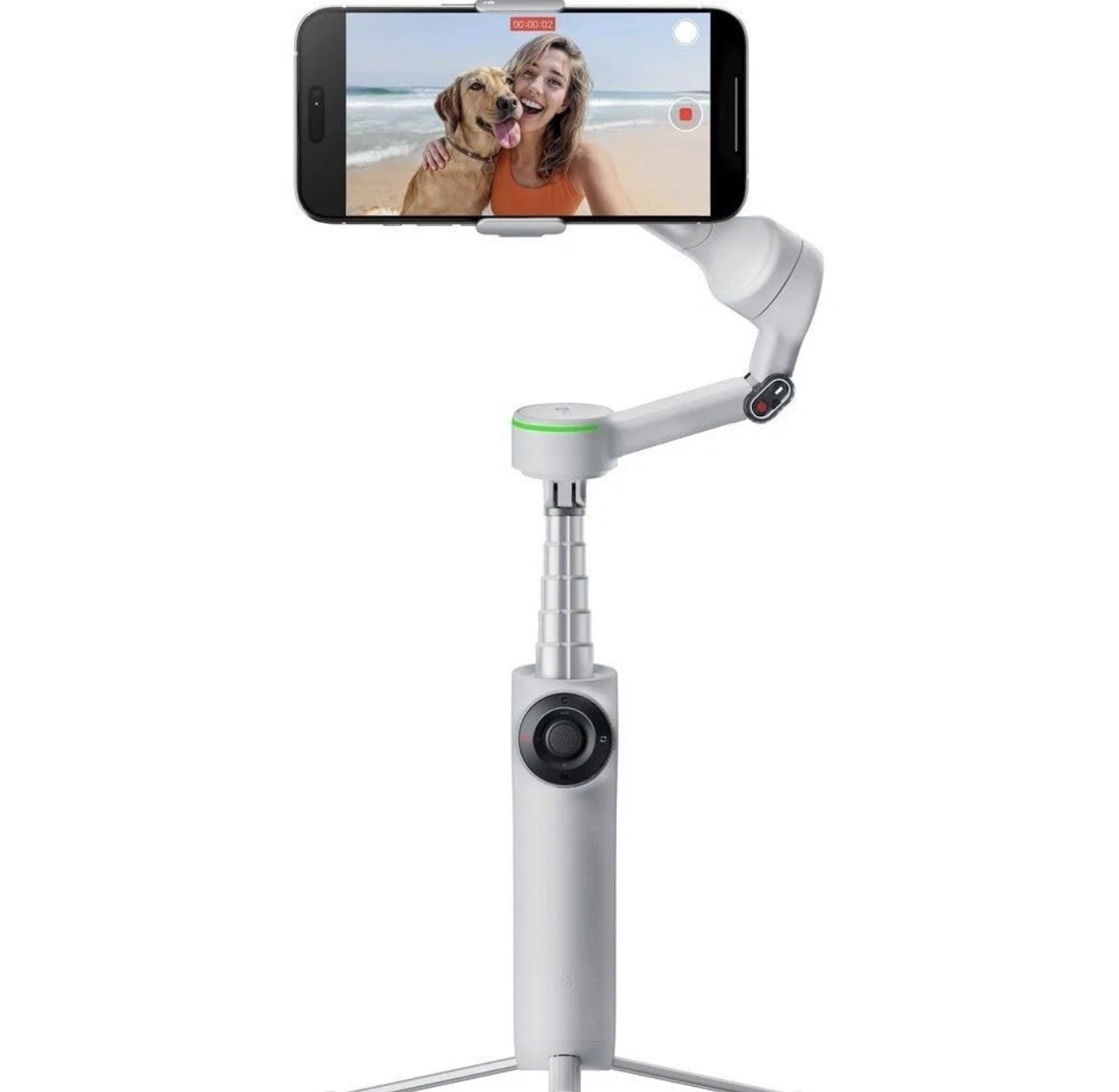 Insta360 Flow 2 Pro 3-Axis AI-Powered Gimbal-Stone Gray-AI Tracker