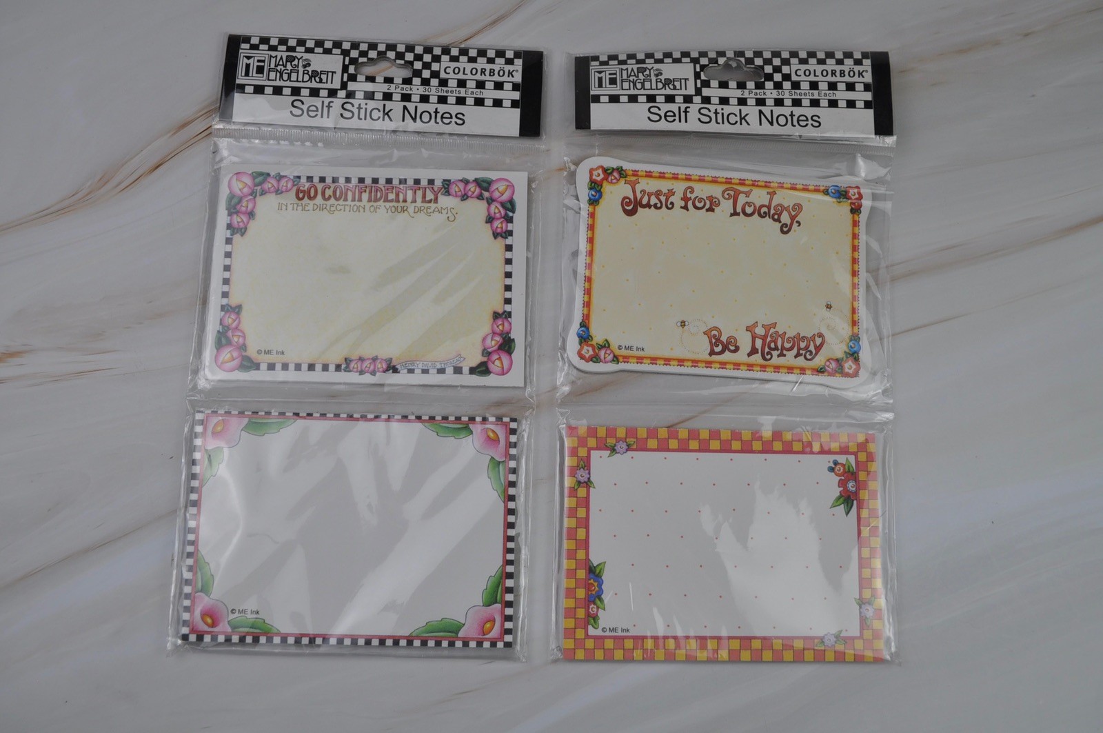 Vintage Mary Englebreit Self Stick Notes NEW set of 2 by Colorbok