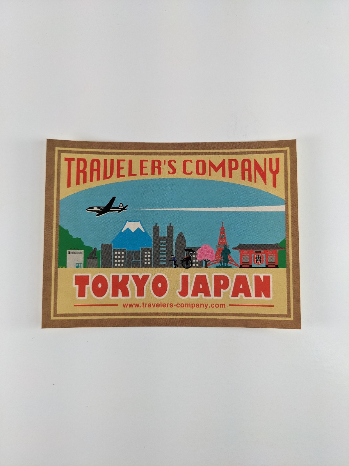 Traveler's Company Sticker for Baggage Tokyo Japan