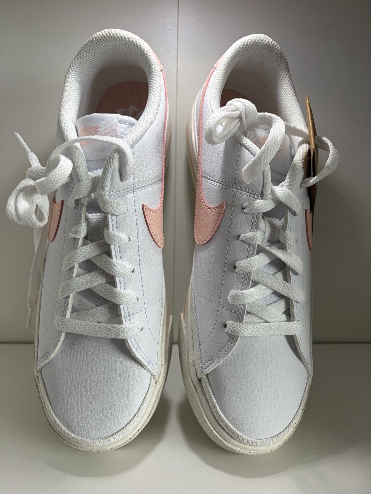 Women Nike Court Legacy White Coral Sail Size 9