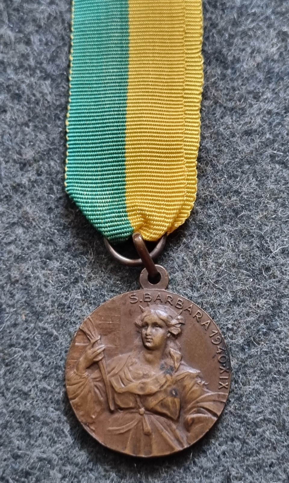 BRONZE MEDAL 17TH ARTILLERY GROUP G.A.F. 1940 WW2 BORDER GUARD