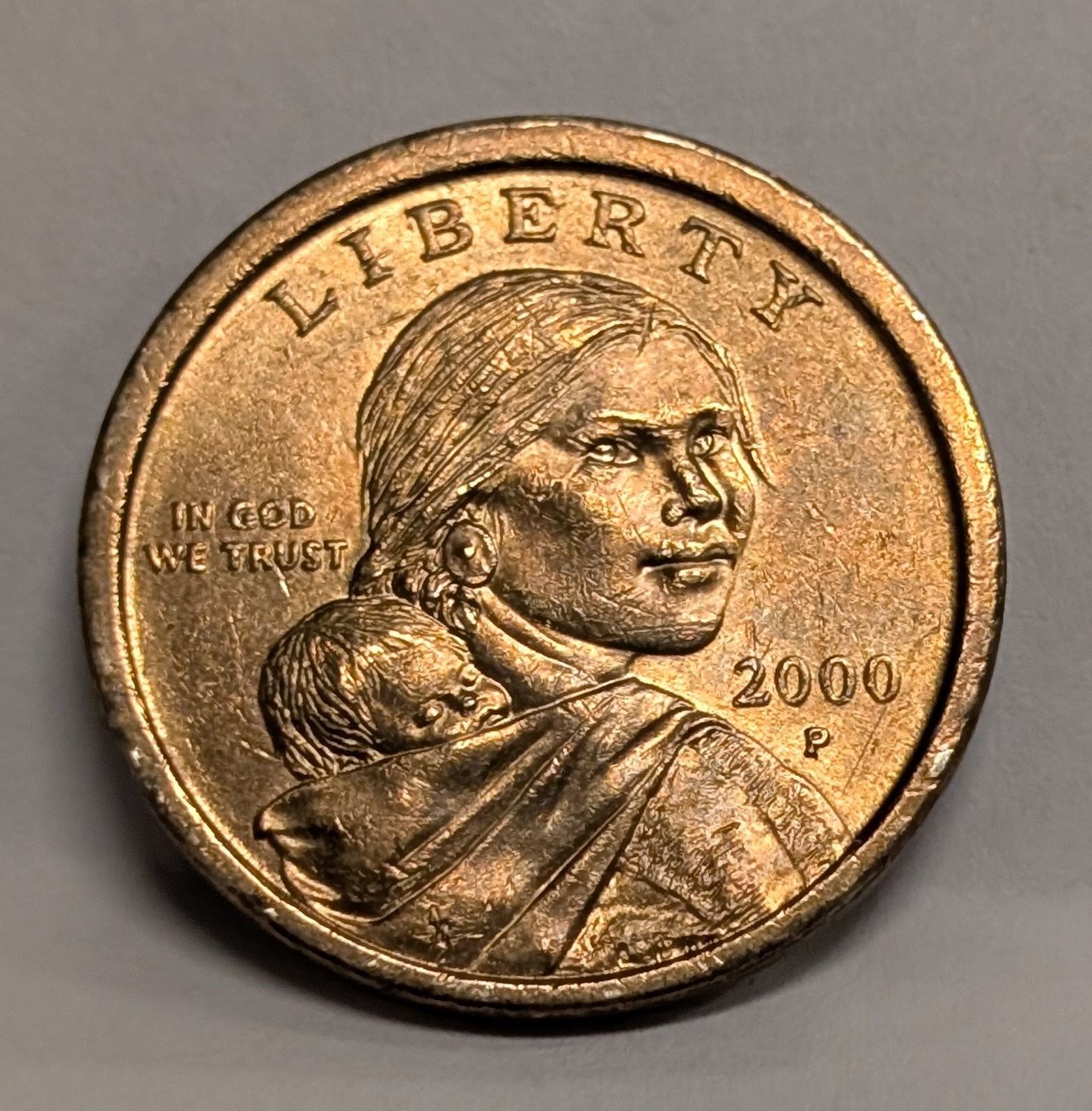 Wide Rim💥Error💥2000 P Sacagawea💥Native American $1 Coin💥Business Strike