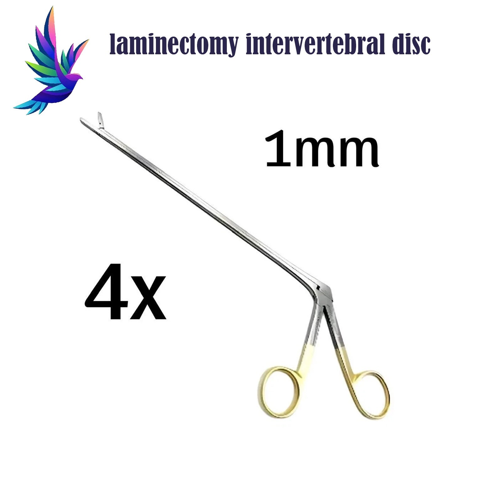 laminectomy intervertebral disc rongeur straight 1mm x 22cm 4 Pcs