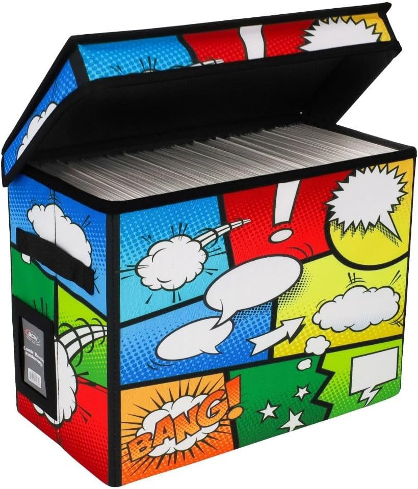Comic Foldaway | Collapsible Comic Book Storage Tote for 125-150 Comic Books | F