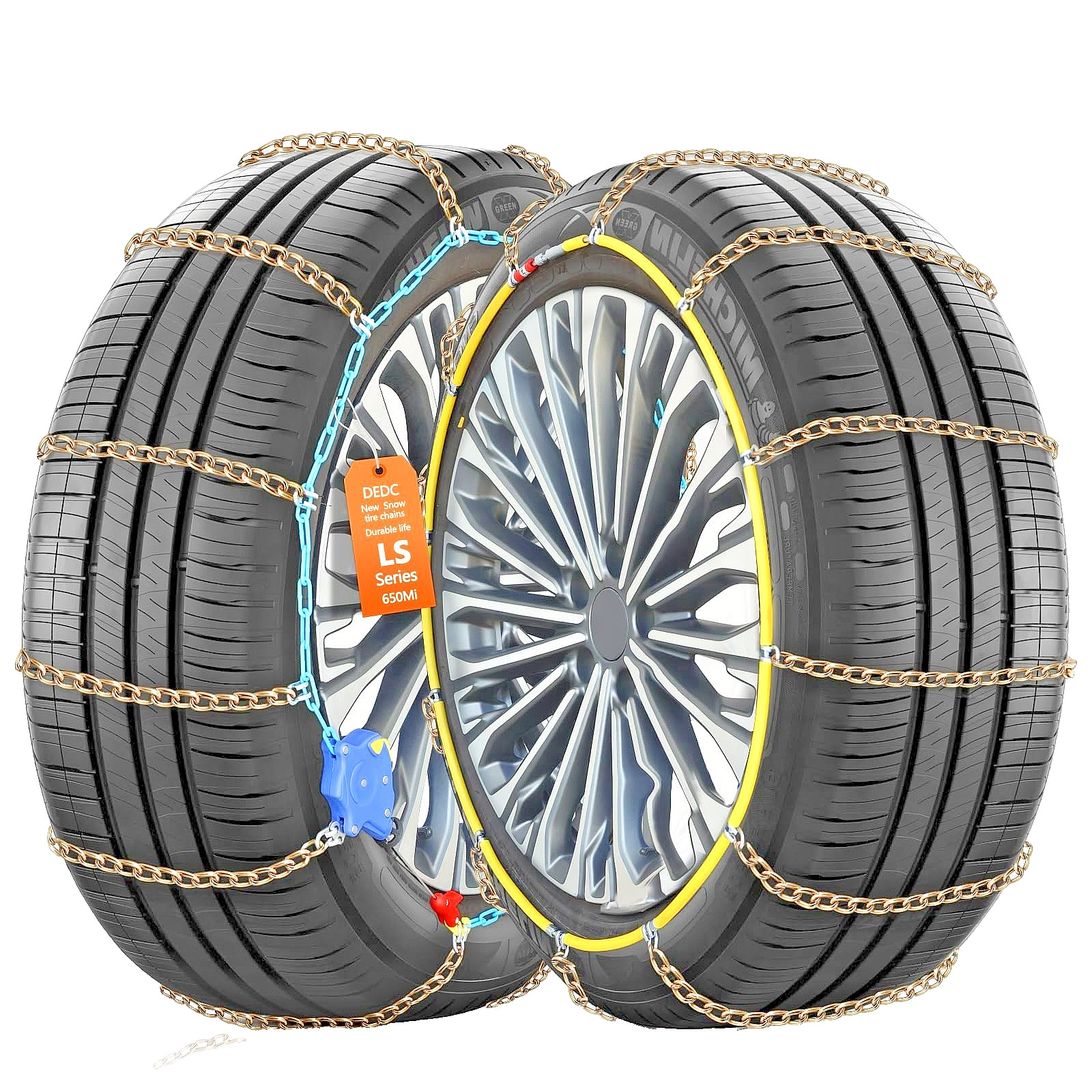 Auto Lock Snow Tire Chains Manganese Steel 215, 225, 235, 245, 255, 265, 275
