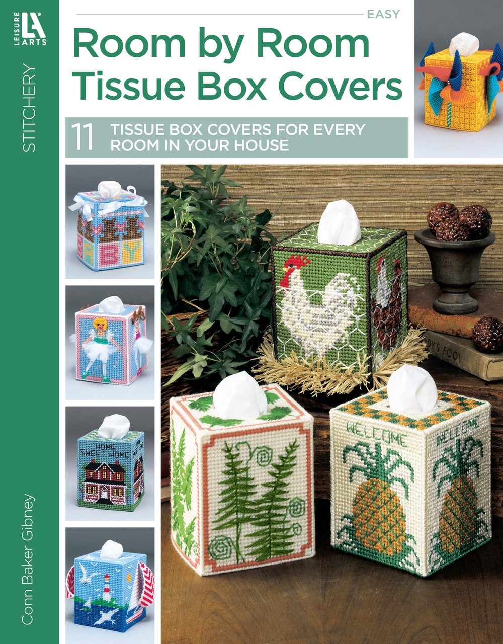 Plastic Canvas Pattern Book ~ ROOM By ROOM Boutique Tissue Box Covers