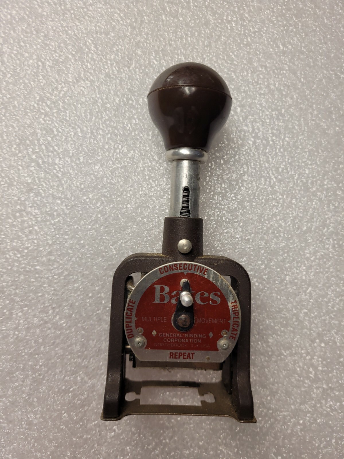 Vintage BATES Numbering Machine 6 Wheel Style A Parts