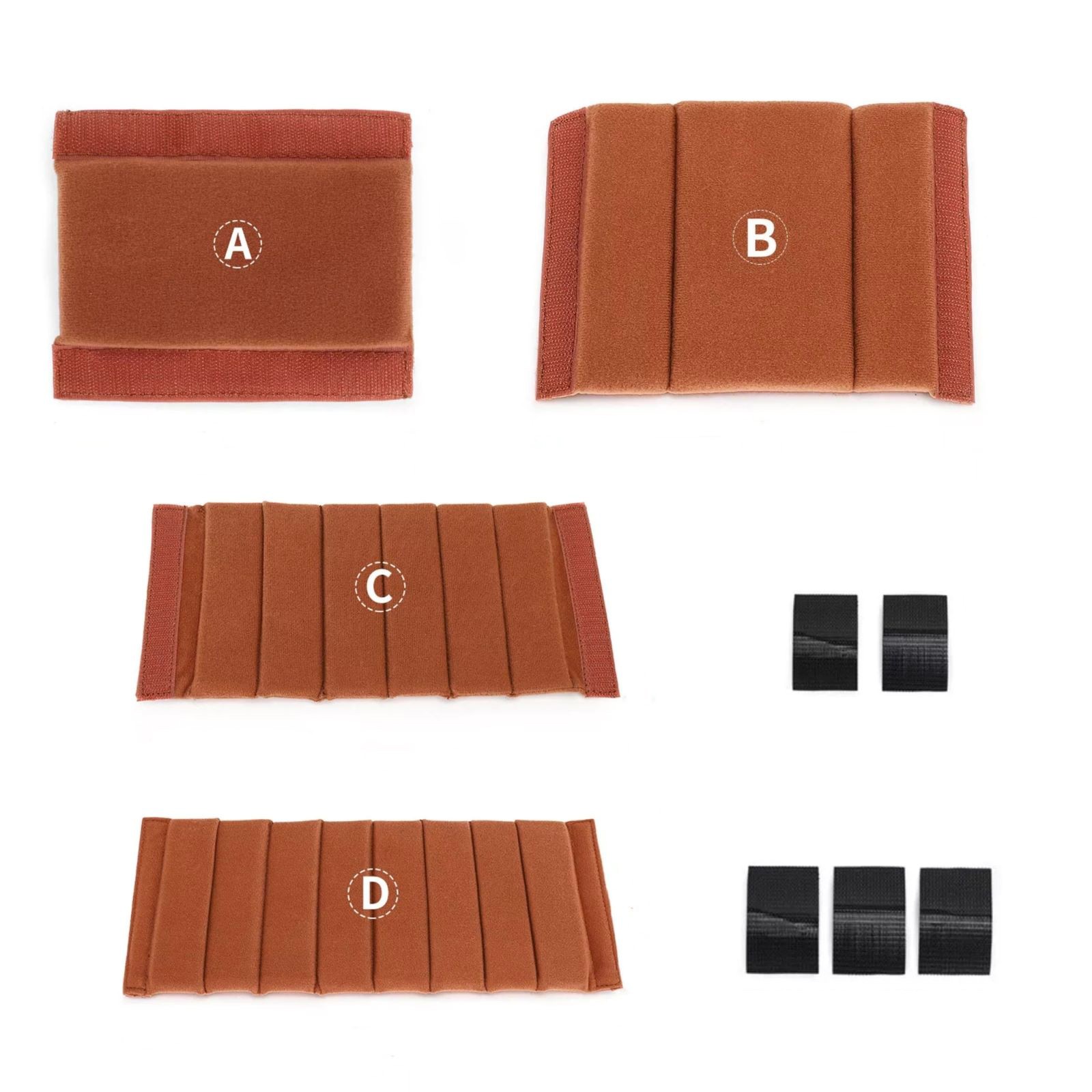 4PCS Camera Bag Case Insert Partition Divider Protection Pad Accessories