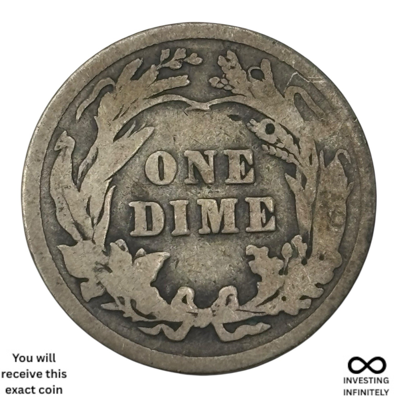 1913 Barber Dime X-1671