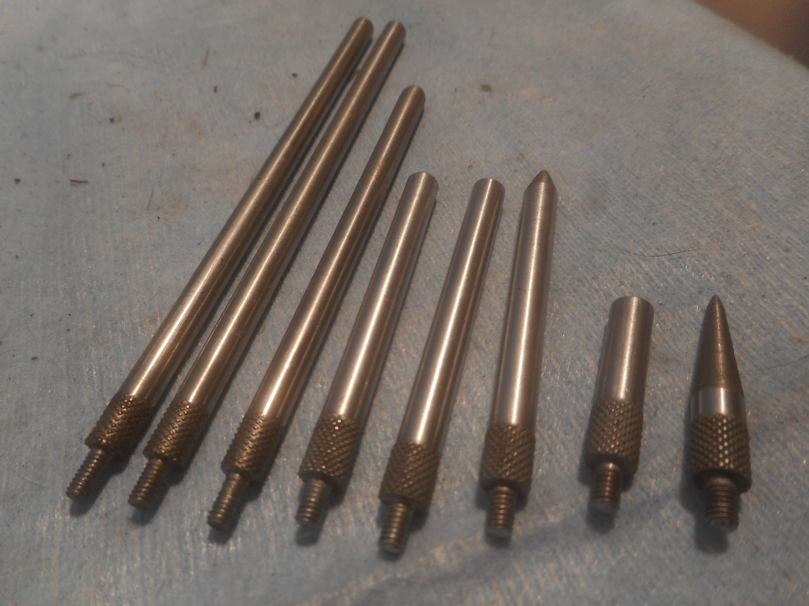 8Pcs Dial Digital Indicator Extension Stem Rod Set