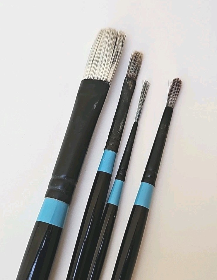 Princteton Aspen 6500F, 6500R, Liner, & Flat Used Brushes