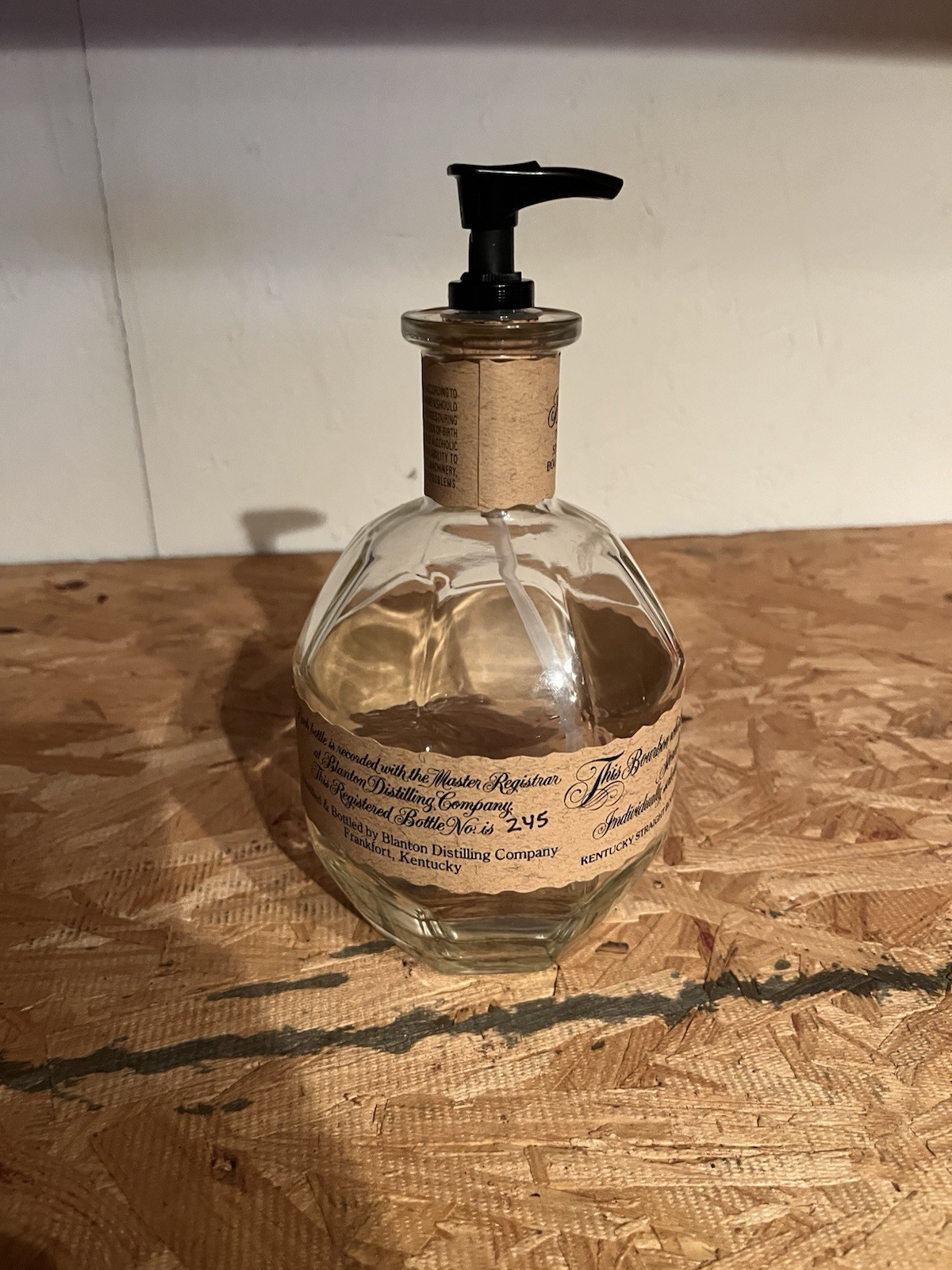 Blanton’s Soap Pump And Bottle 750ml