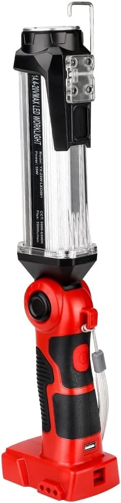 Cordless LED Work Light for Milwaukee 18V Battery 35W 2000LM 18V Jobsite Light
