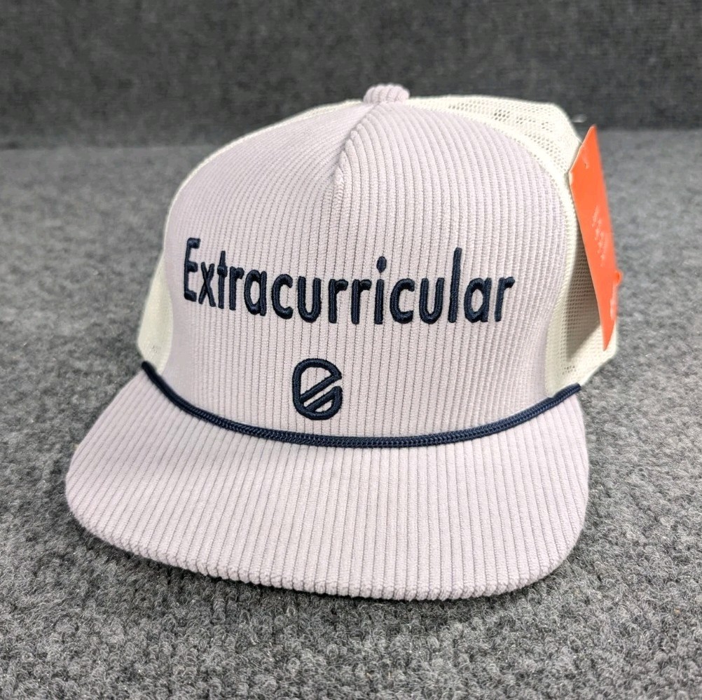 NEW! Extracurricular Golf SnapBack Hat Corduroy Lavender Purple NWT!