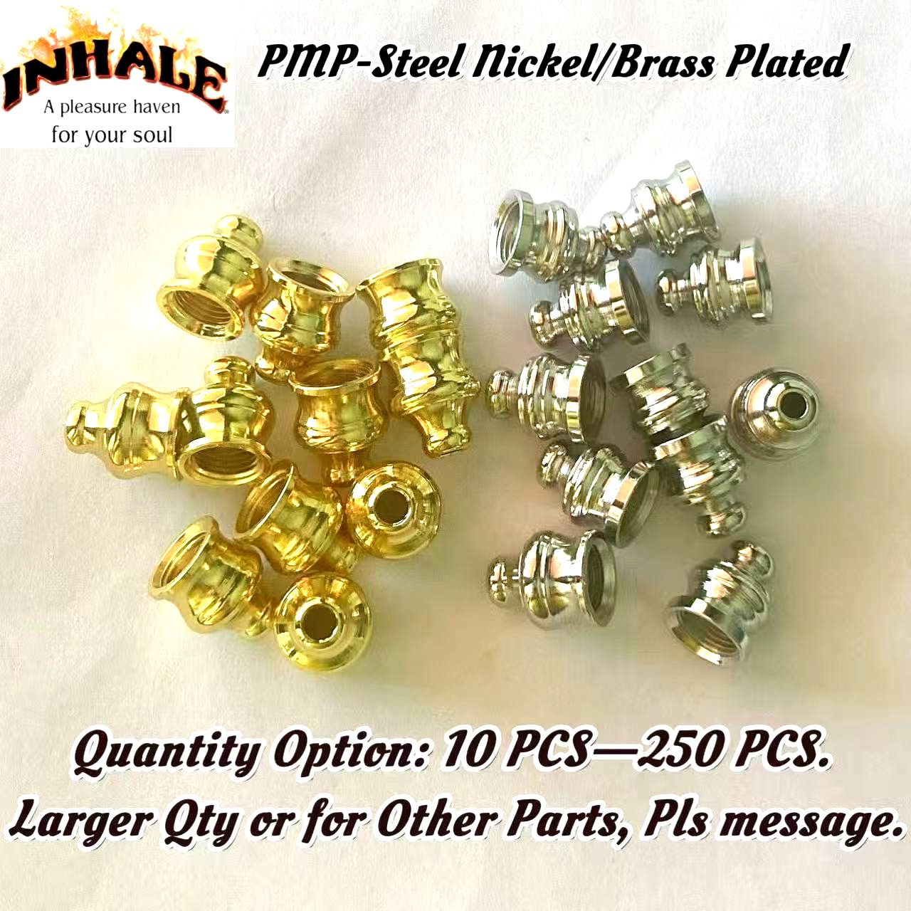 Inhale®️nickel brass metal mouth tips lamp part herb tobacco smoking pipe parts