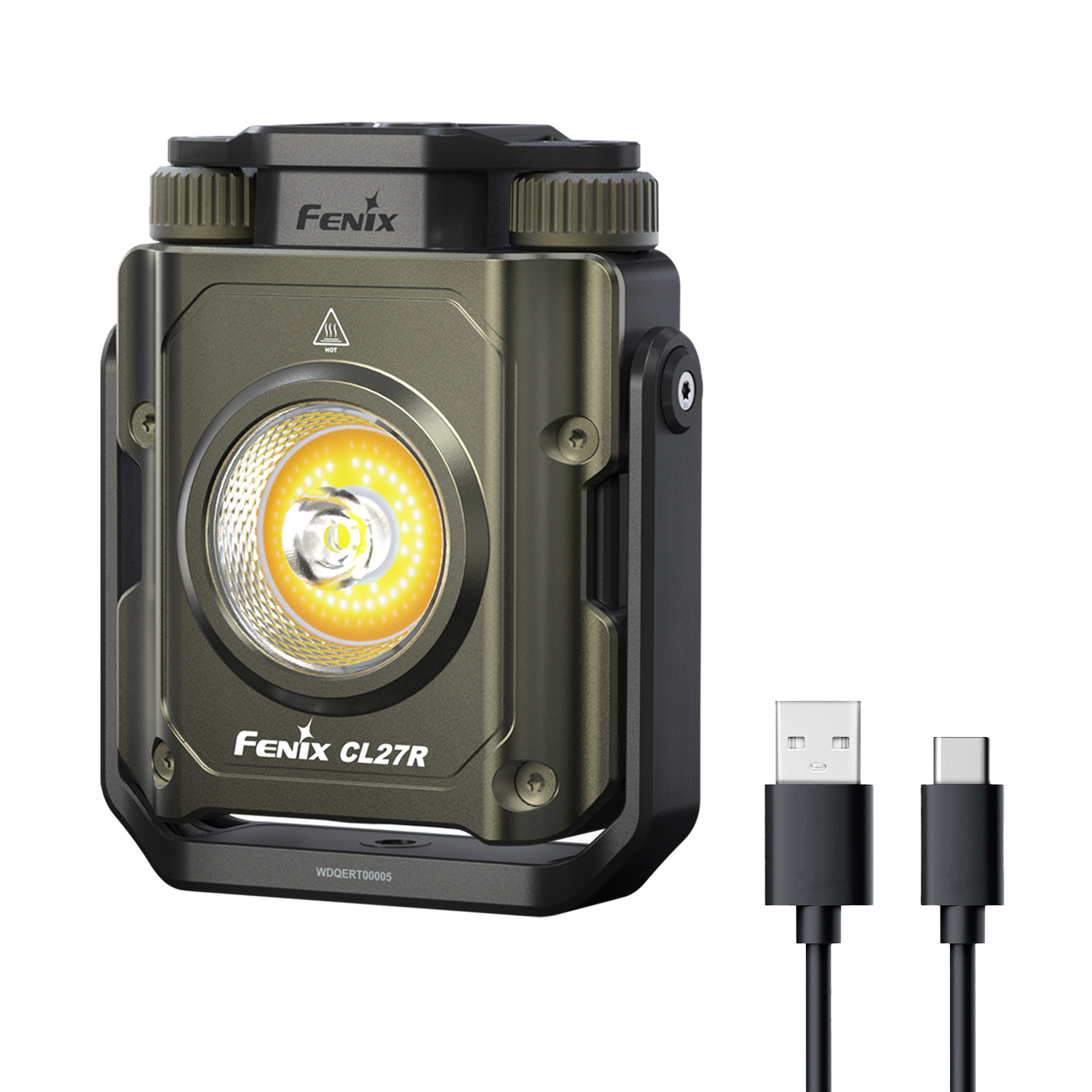 Fenix CL27R 1600 Lumen USB-C Rechargeable Camping Lantern Flashlight (Green)