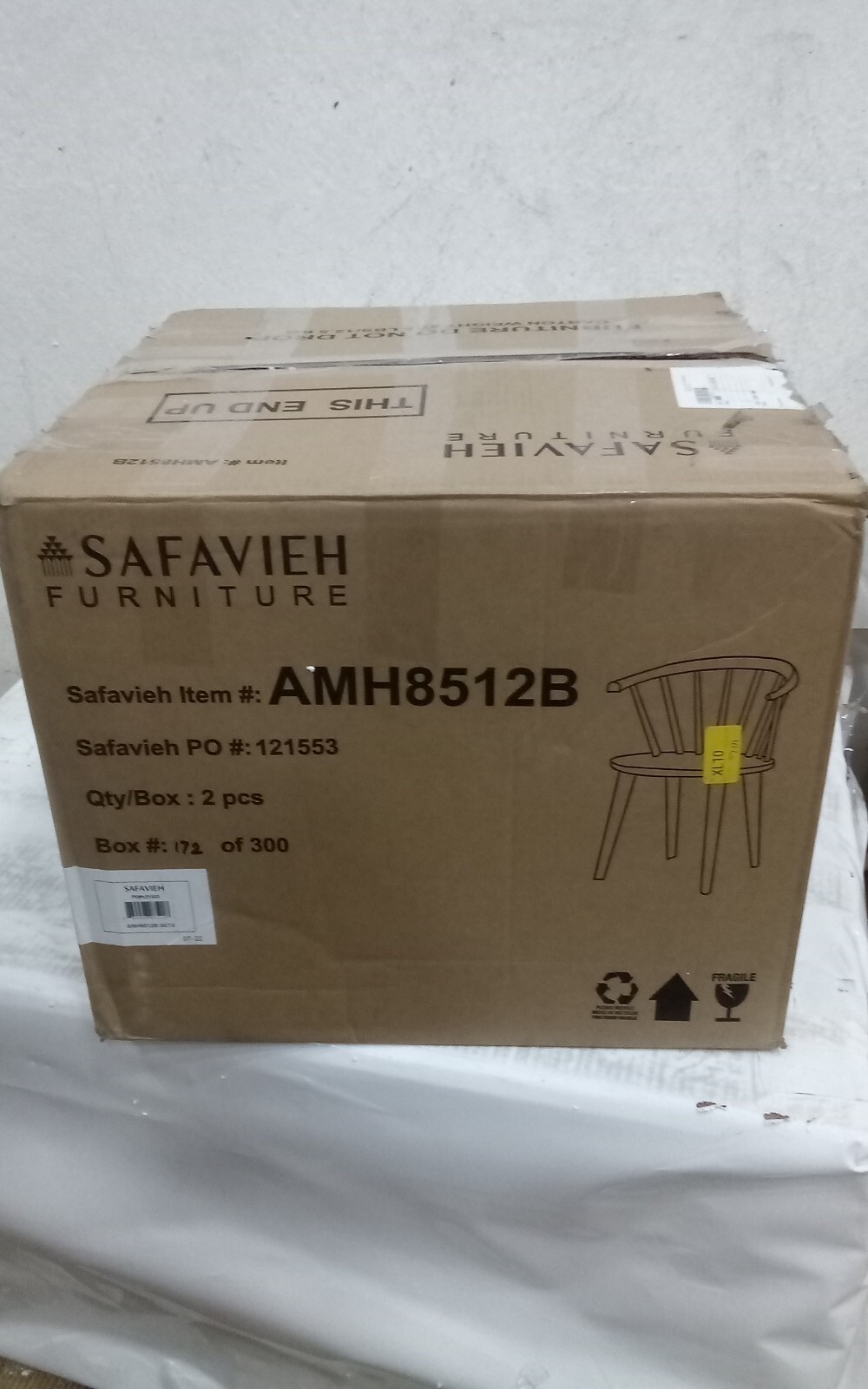 Safavieh BLANCHARD SIDE CHAIR, Reduced Price 2172726346 AMH8512B