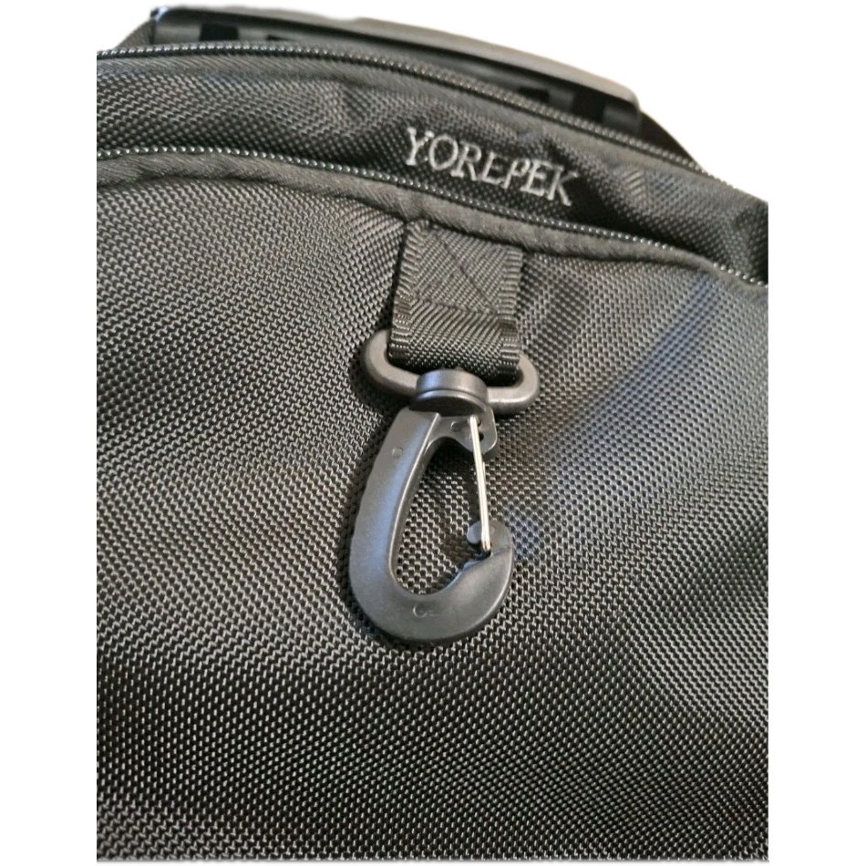 Yorepek Black/Gray Laptop Backpack 17" Padded Multiple Compartments
