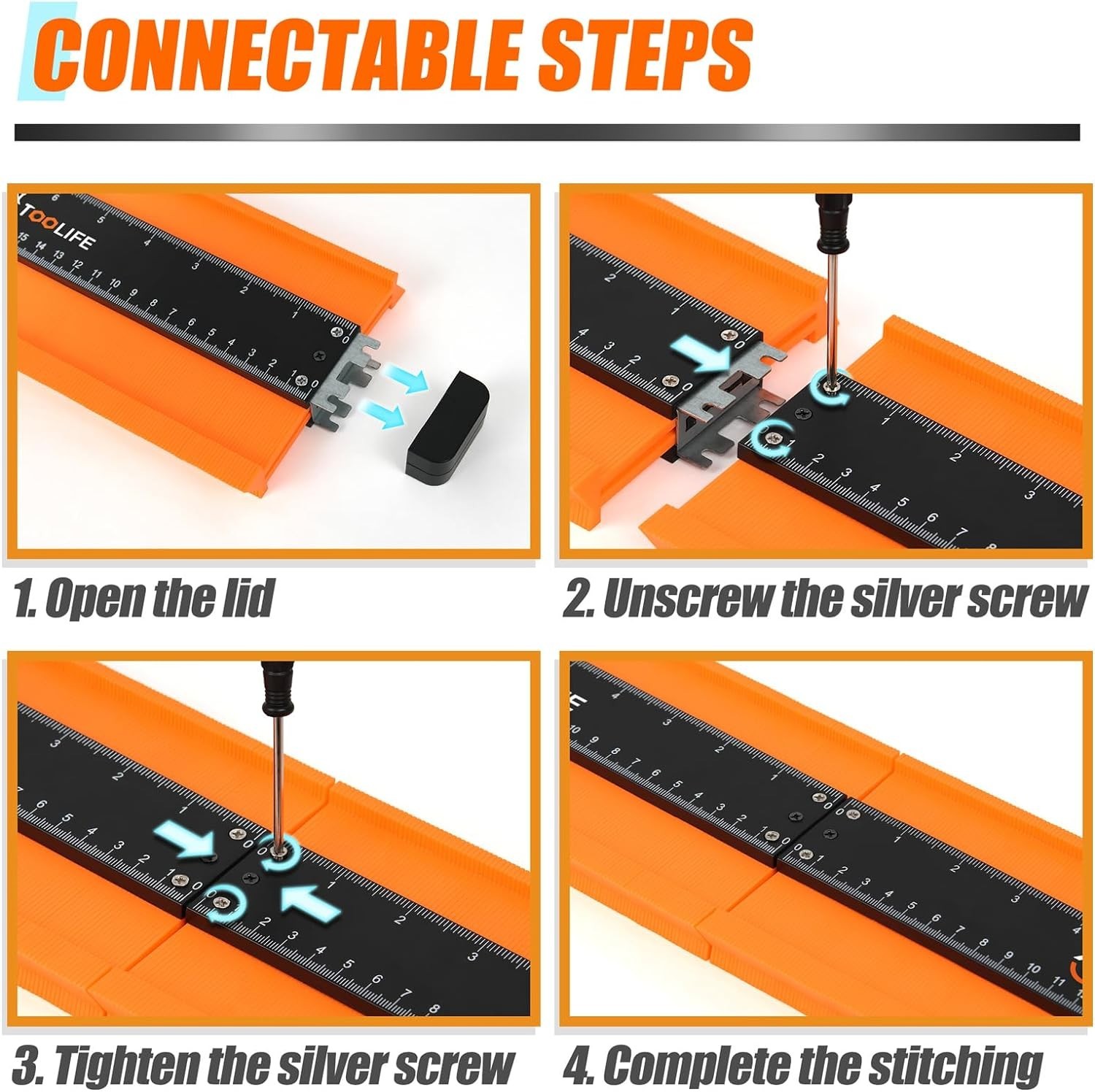 Adjustable Contour Duplicator Tool for Accurate Tile and Flooring Installations