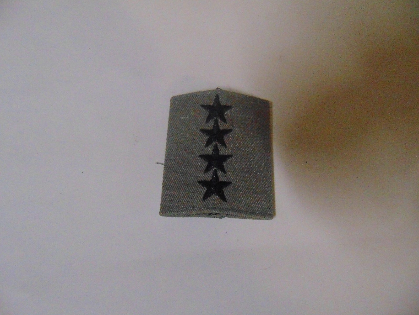 MILITARY PATCH US AIR FORCE CLOTH SLIDE ON GORTEX ABU GRAY 4 STAR GENERAL