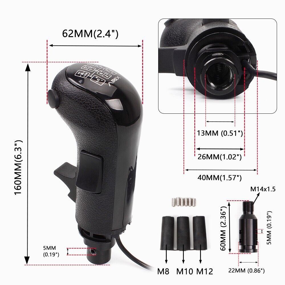 USB Truck Simulator Shifter Gearshift Knob for Logitech G29 G27 G25/Thrustmaster
