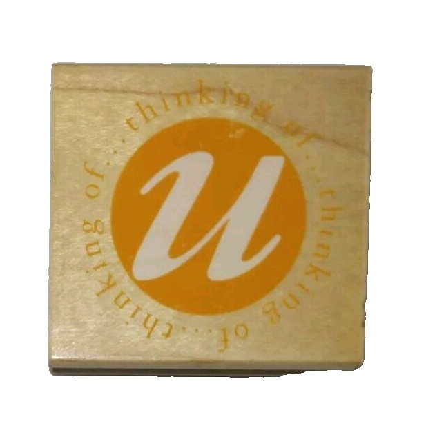 Hero Arts Thinking Of U You E4414 Poetic Prints Wood Mounted Rubber Stamp