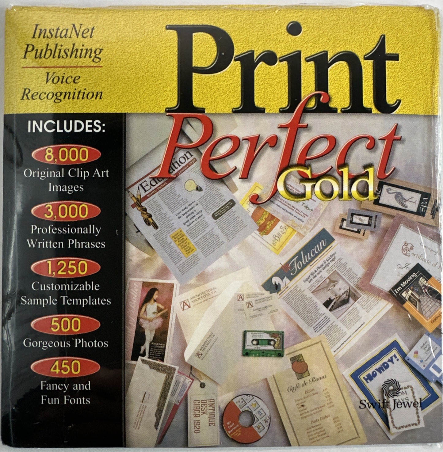 Print Perfect Gold InstaNet Publishing CD Voice Recognition New Sealed