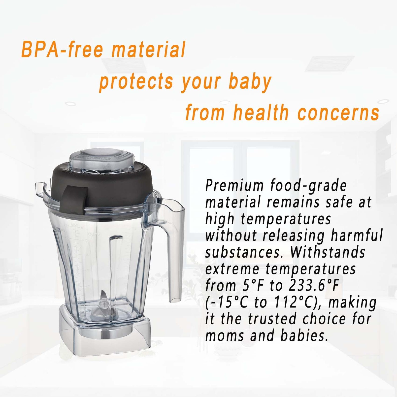 for Blenders 48oz Container, replace E310 E320 5000 5200 6300 6500 7500 Pro 200