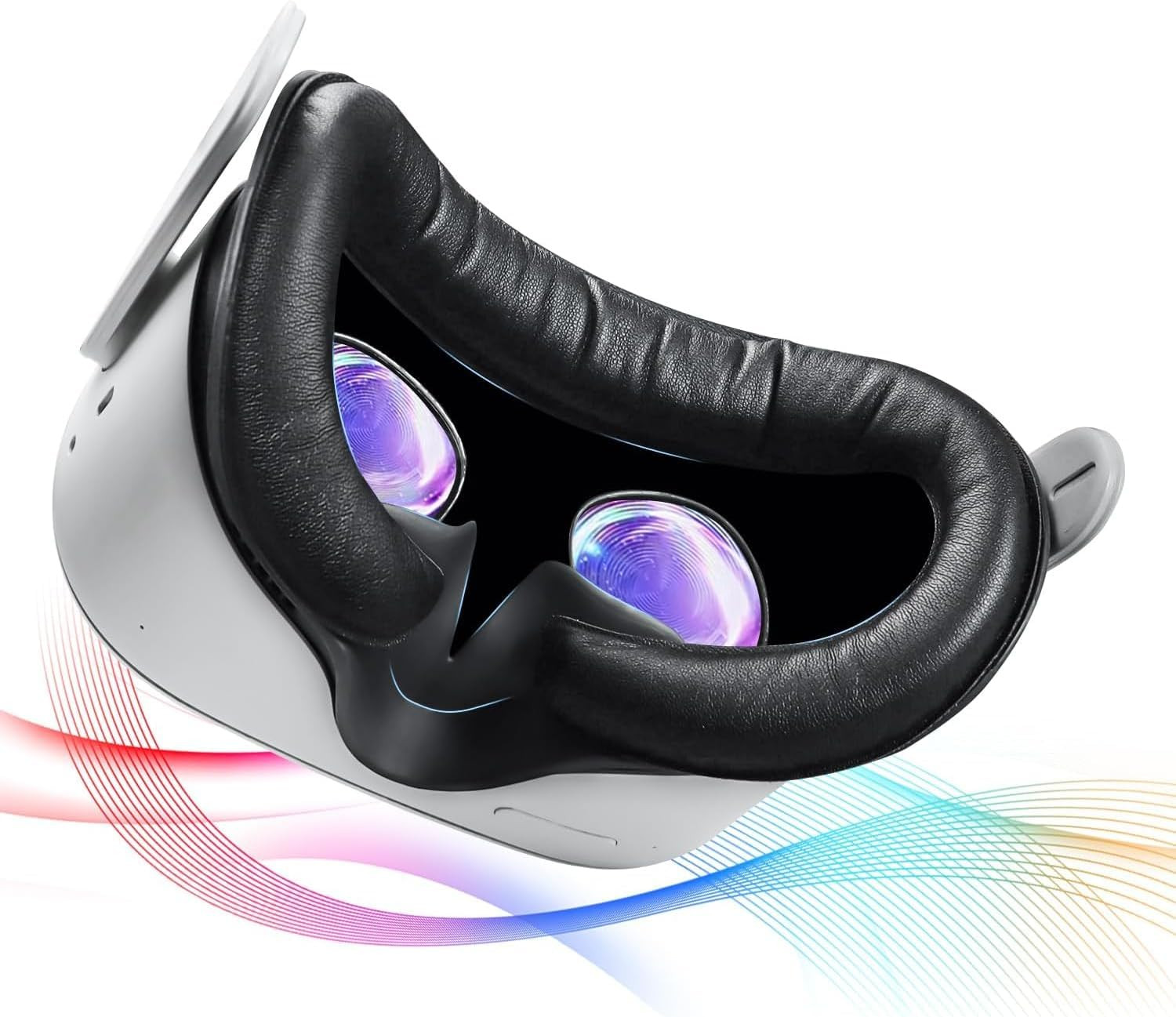 Saqico Face Pad Replacement for Oculus Quest 2 - Comfortable PU Leather & Memory