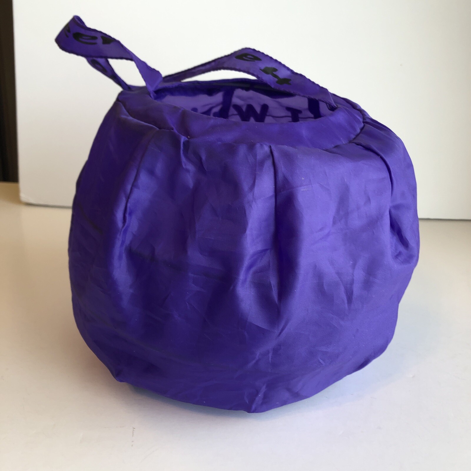 2 Gemmy Collapsible Purple Vampire Green Witch Baskets Candy Treat Buckets Pails