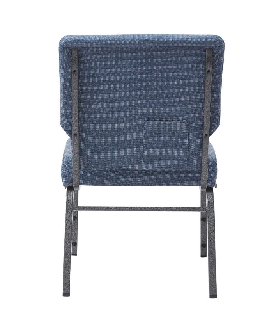 Church Chair Cut Away Back 20.5" on Steel Frame by Chivari