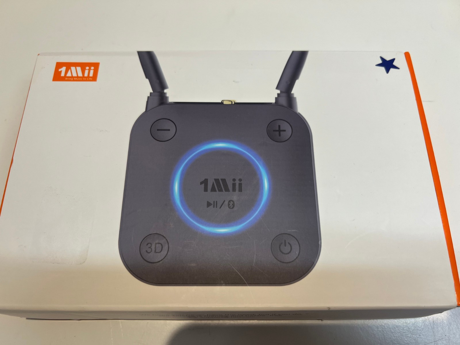 1Mii 5.3 Audio Receiver, Long Range HiFi Bluetooth Adapter w/ 3D Surround