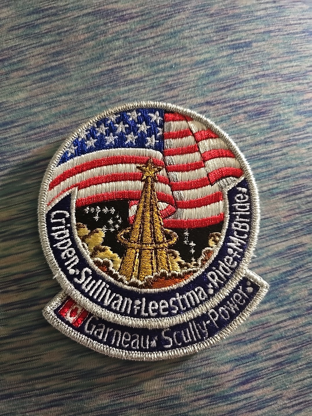 Vintage Space Emblem Kennedy Space Center Challenger mission STS-41G Patch