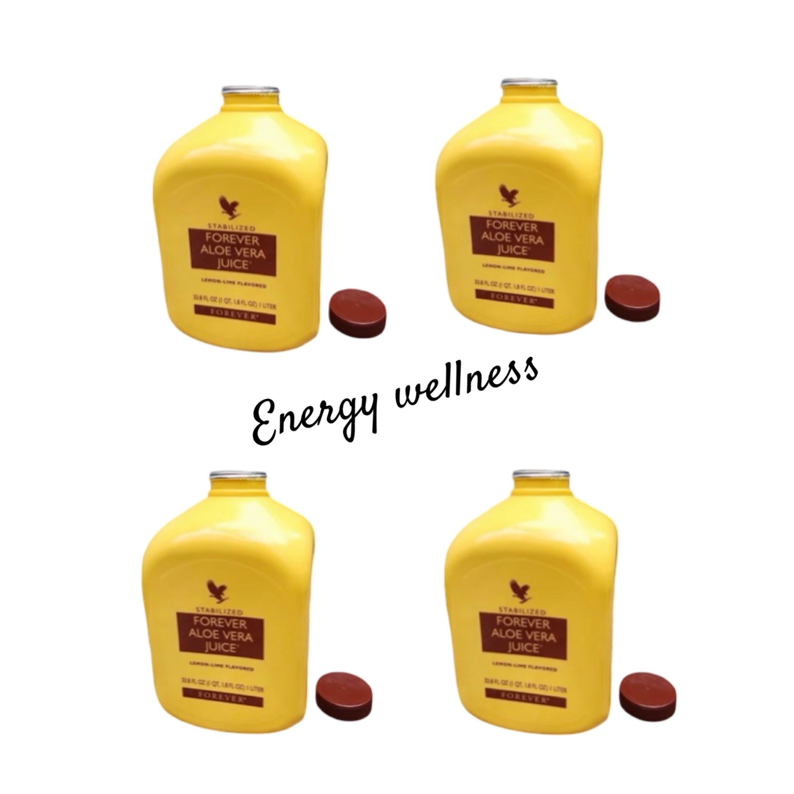 4 bottles Forever Aloe Vera Juice 1L each. Original/HALAL