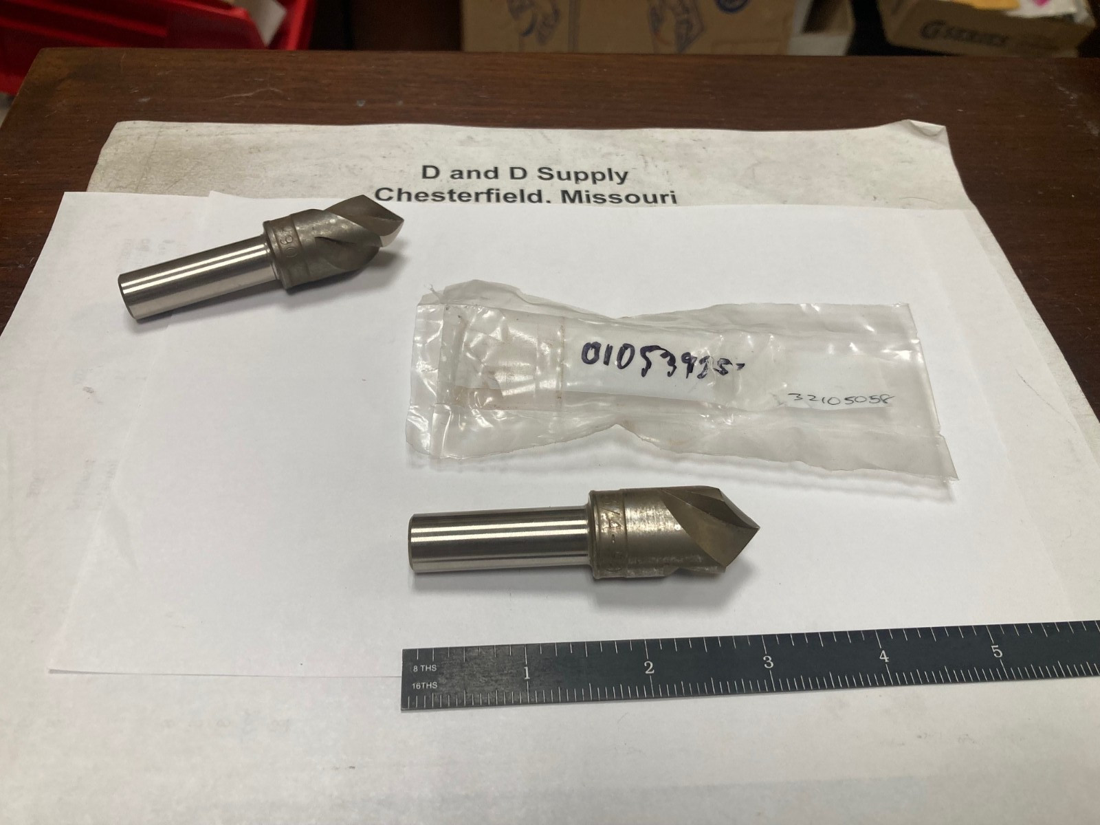 M.A. Ford 92075003, 3/4" Head, 1/2" Shank, 3-Flute, 90°, HSS Countersink, USA