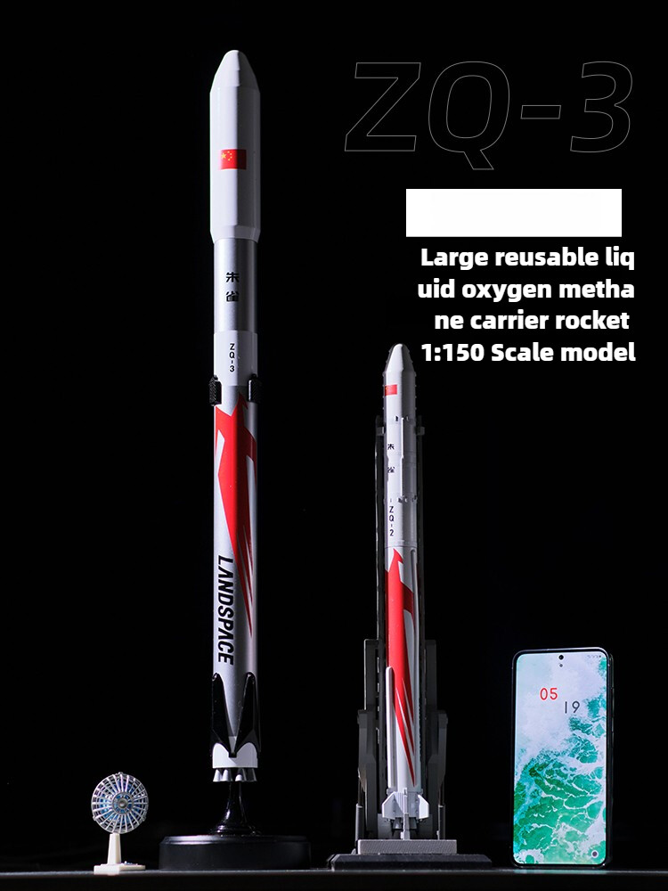 1:150 Scale China Zhuque-3 Carrier Rocket Painted Model