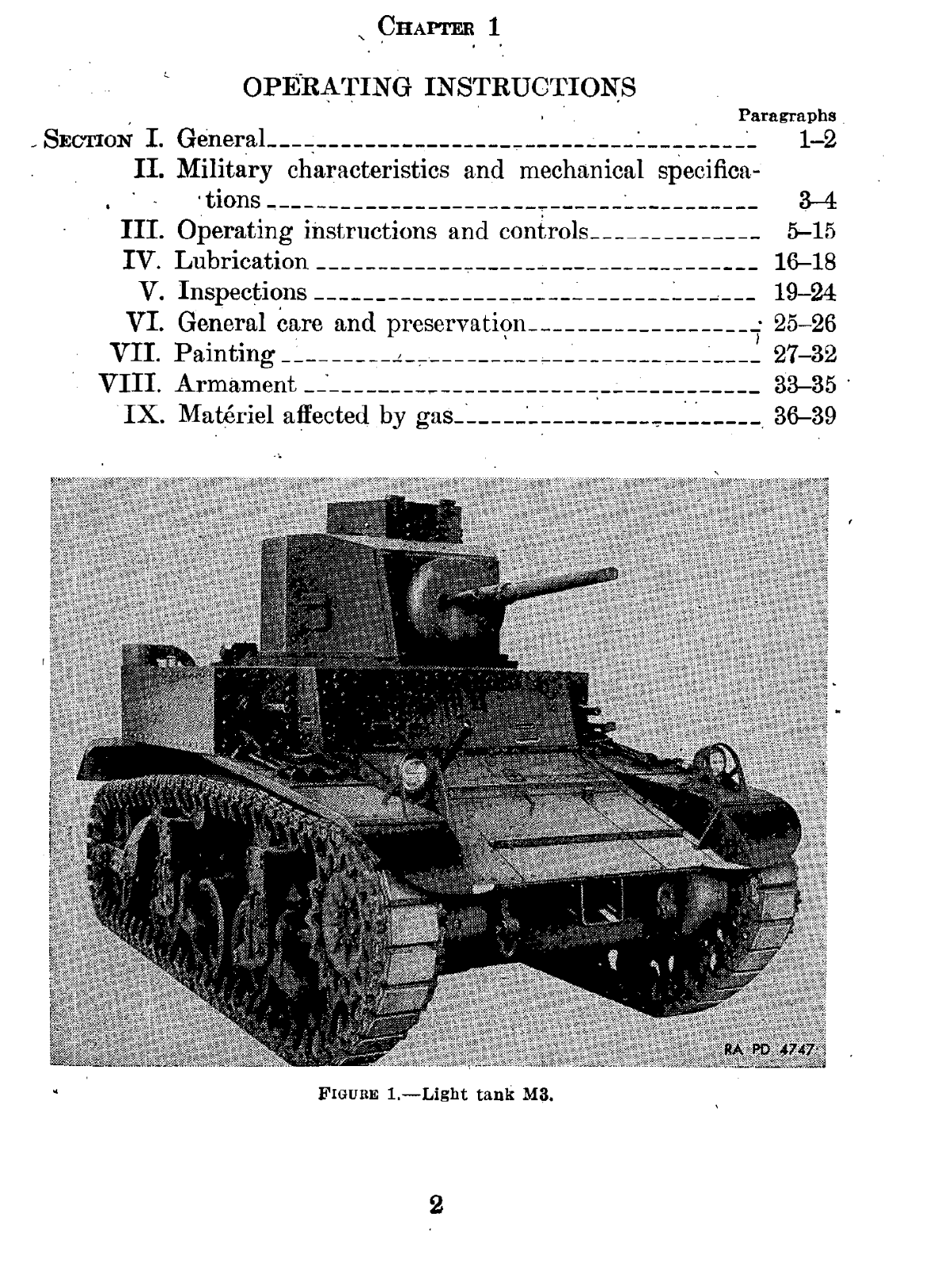 253 page 1942 LIGHT TANK M3 TM Technical Manual on CD