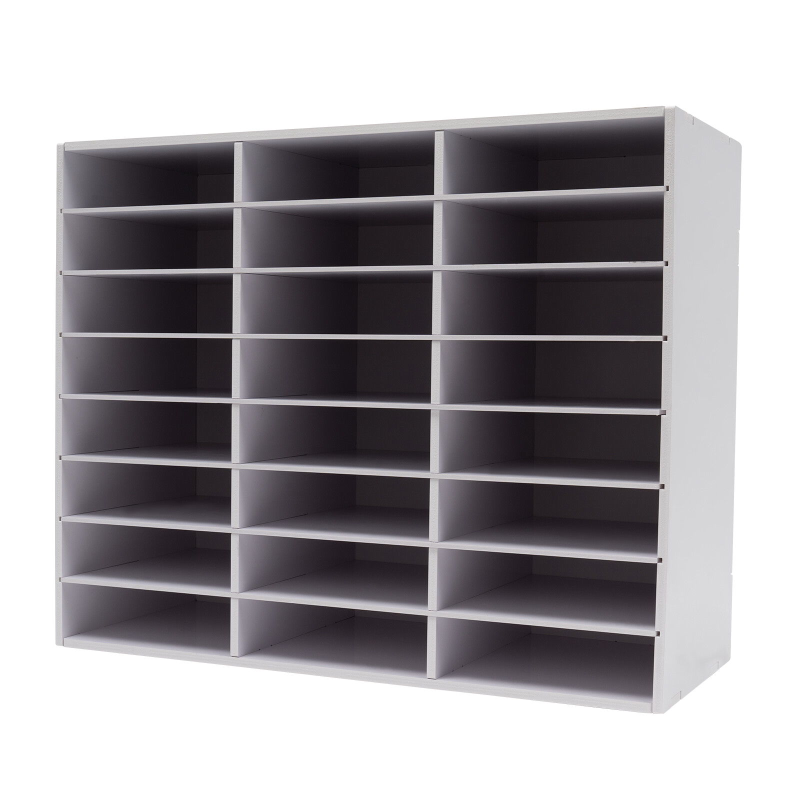 Classroom Mailbox - 24 Slots Literature Organizer, Construction Paper White