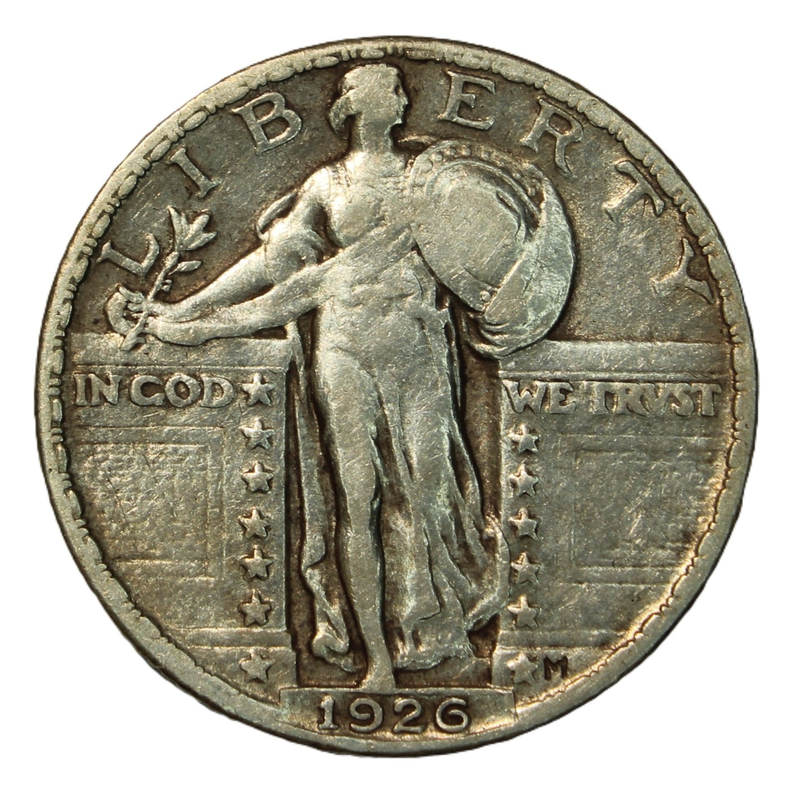 1926 25C Standing Liberty Quarter- Choice AU - SMH 1496