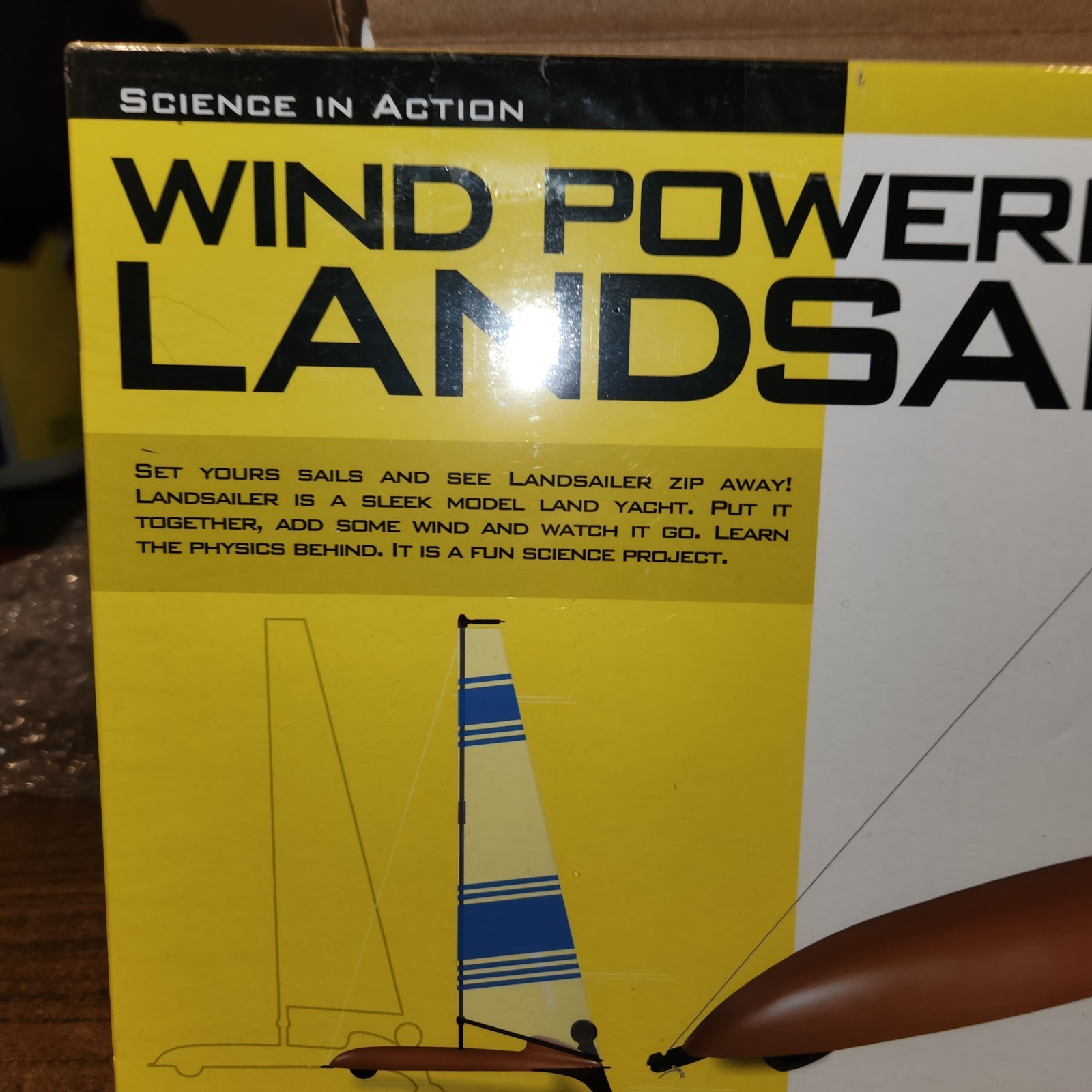 TOYSMITH 4M Wind Powered Landsailer Kit NEW Sealed Box
