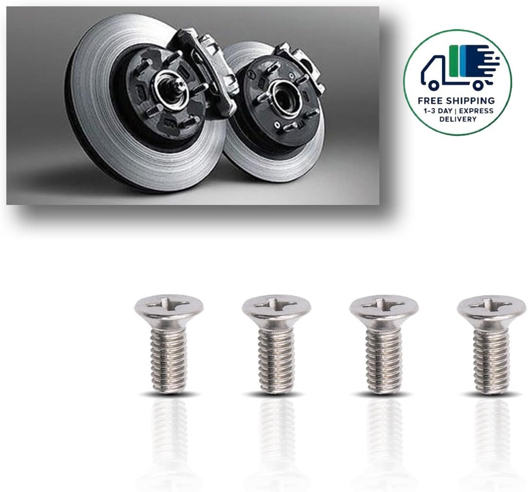 Paquete de 4 tornillos para rotor de freno de disco, kit de tornillos y pernos